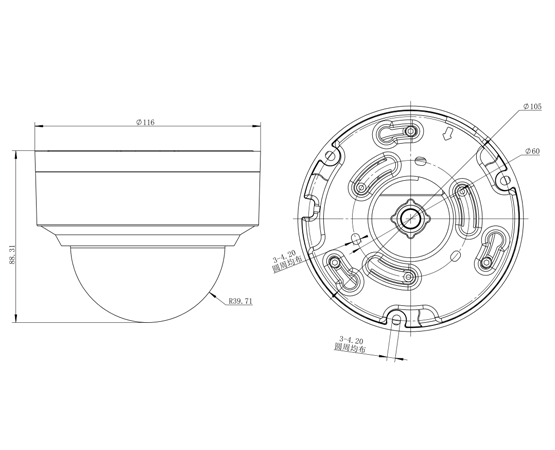 400万智能抓拍防暴高清半球型网络摄像机(AI IPC)